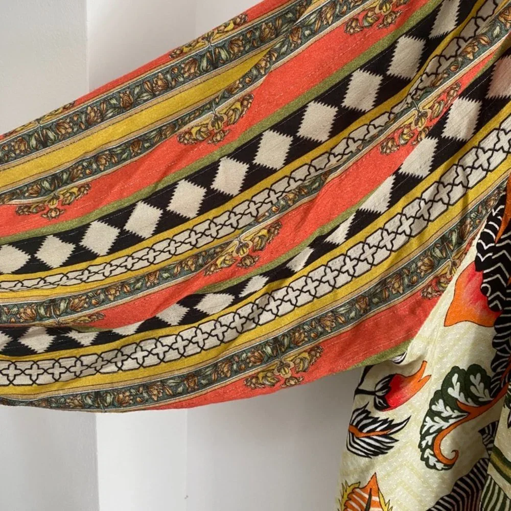 Conditions Apply Colorful Patterned Duster Robe O/S - Picture 3 of 5